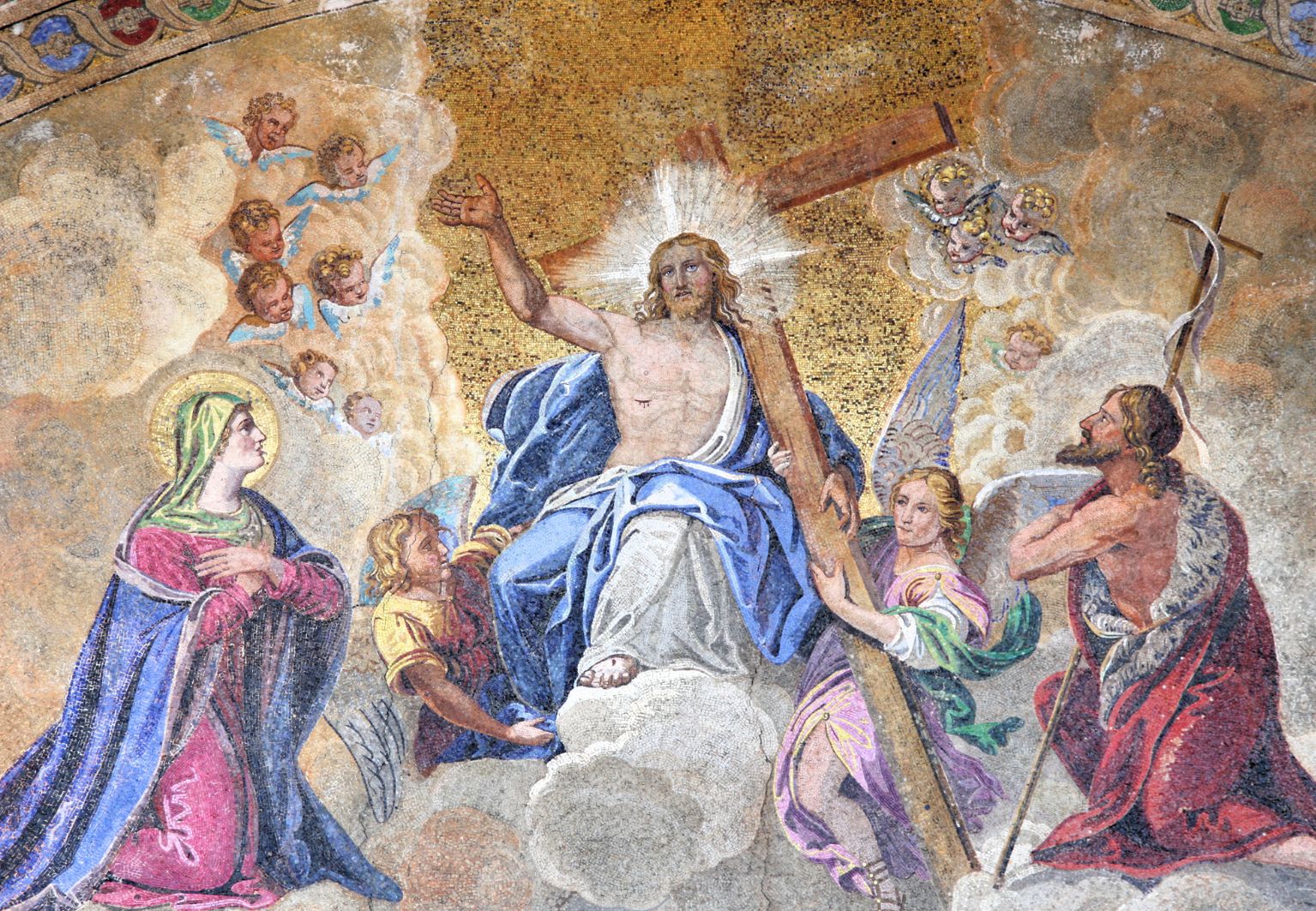 Freska, ki prikazuje Gospodov vnebohod