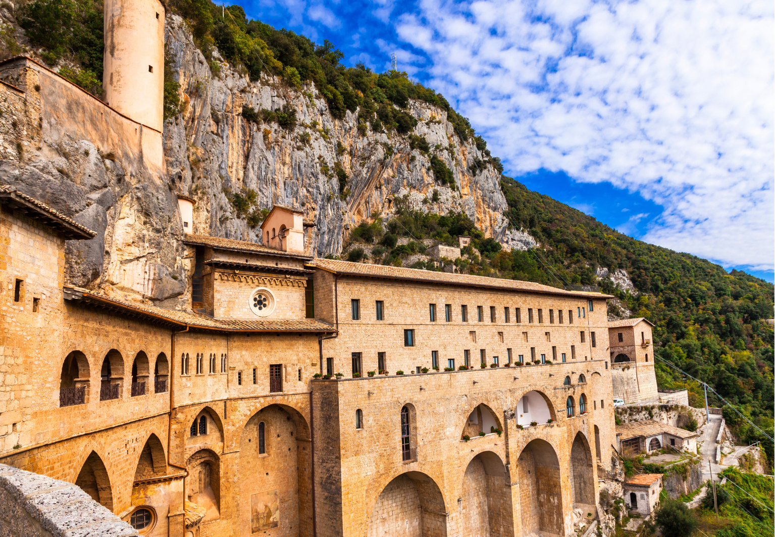 Kraj Subiaco, kamor se je umaknil sveti Benedikt